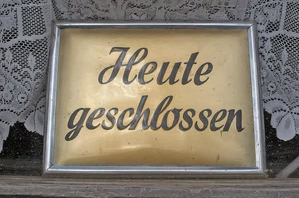 Geschlossen Freitag 02.10.2026